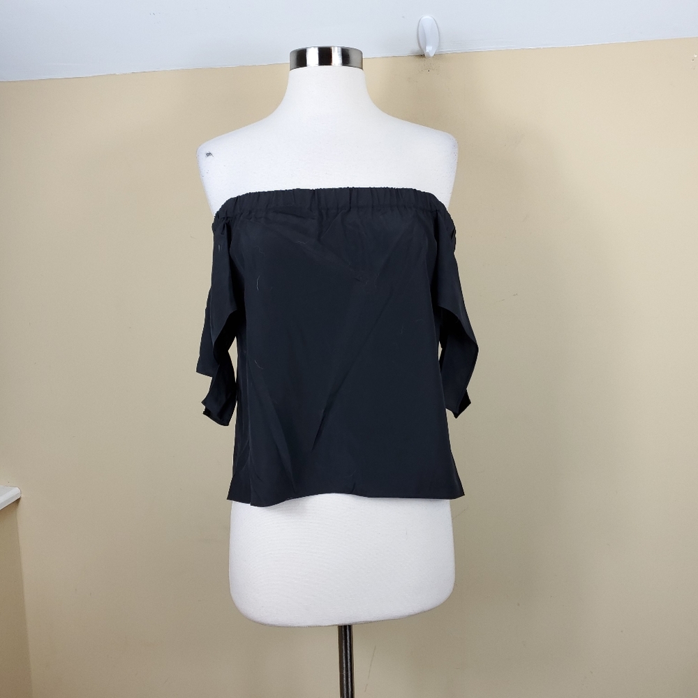 Amanda Uprichard Elasticized Off the Shoulder Top